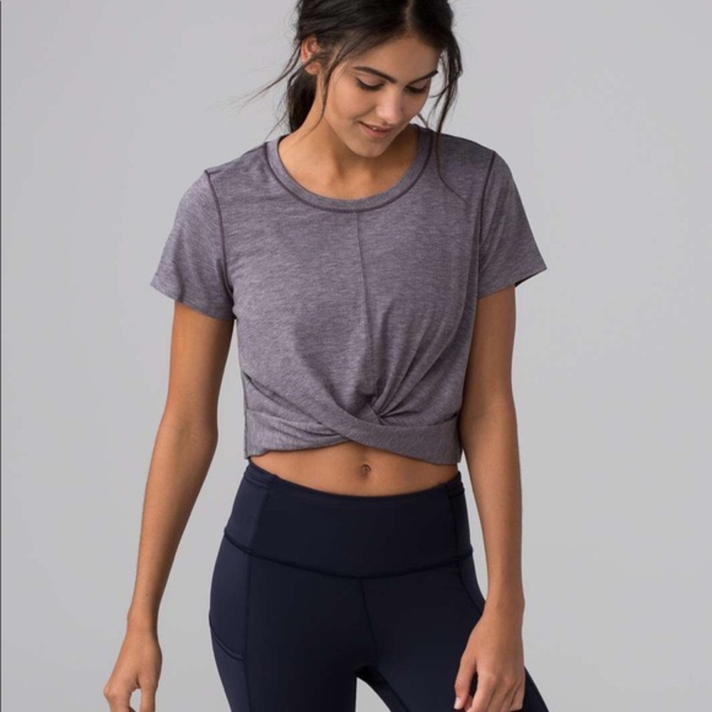 lululemon athletica Gray Crop Top